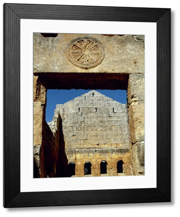 Framed Print : Byzantine Art. Syria. Al Bara (al-kafr). Dead Towns. Church Framed Print : Byzantine Art. Syria. Al Bara (al-kafr). Dead Towns. Church