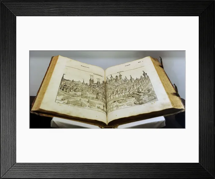 Framed Print : Engraving depicting the city of Nuremberg. Nuremberg Chronic Framed Print : Engraving depicting the city of Nuremberg. Nuremberg Chronic