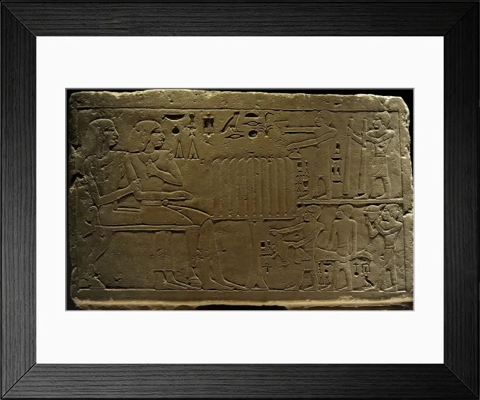 Framed Print : False-door of the Official Dedu-hekenu. From Sakkara. Limest Framed Print : False-door of the Official Dedu-hekenu. From Sakkara. Limest