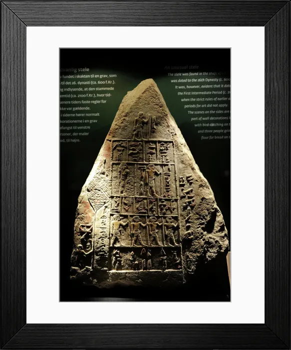 Framed Print : Tomb stele of the man Ib. Egypt. C. 2150-2050 BC Framed Print : Tomb stele of the man Ib. Egypt. C. 2150-2050 BC