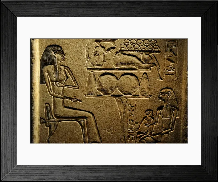 Framed Print : Stele of Itenhab. C. 1877-1870 BC. Egypt Framed Print : Stele of Itenhab. C. 1877-1870 BC. Egypt