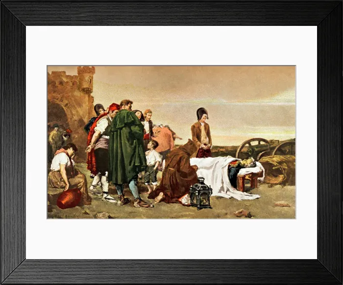 Framed Print : Death of Mariano Alvarez de Castro (1749-1810) Framed Print : Death of Mariano Alvarez de Castro (1749-1810)