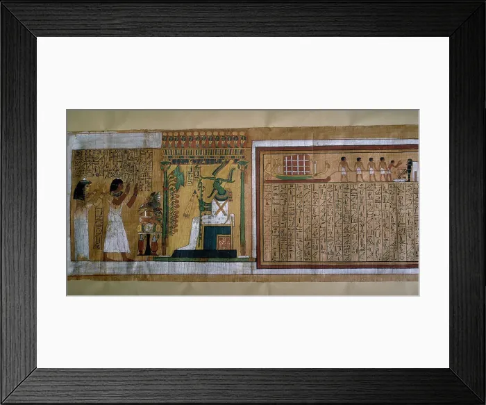 Framed Print : Book of the Dead. Tomb of Kha. Egypt Framed Print : Book of the Dead. Tomb of Kha. Egypt