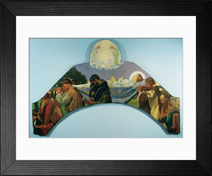 Framed Print : Death of VIrgin Mary by Joan Llimona Bruguera (1860-1926). B Framed Print : Death of VIrgin Mary by Joan Llimona Bruguera (1860-1926). B