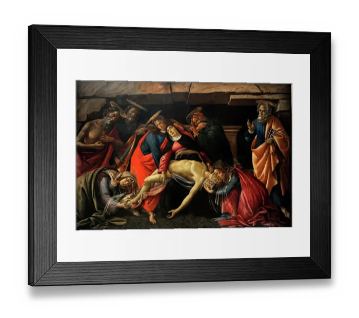 Framed Print : Sandro Botticelli (1445-1510). The Lamentation over the Dead Framed Print : Sandro Botticelli (1445-1510). The Lamentation over the Dead