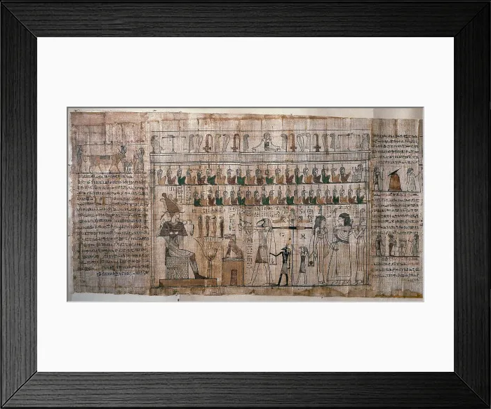Framed Print : Ancient Egypt. Judgement of the Dead. Book of the Death. Fu Framed Print : Ancient Egypt. Judgement of the Dead. Book of the Death. Fu
