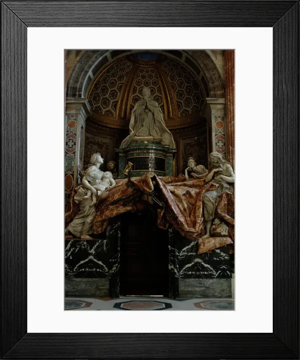 Framed Print : Tomb of Pope Alexander VII, by Bernini Framed Print : Tomb of Pope Alexander VII, by Bernini