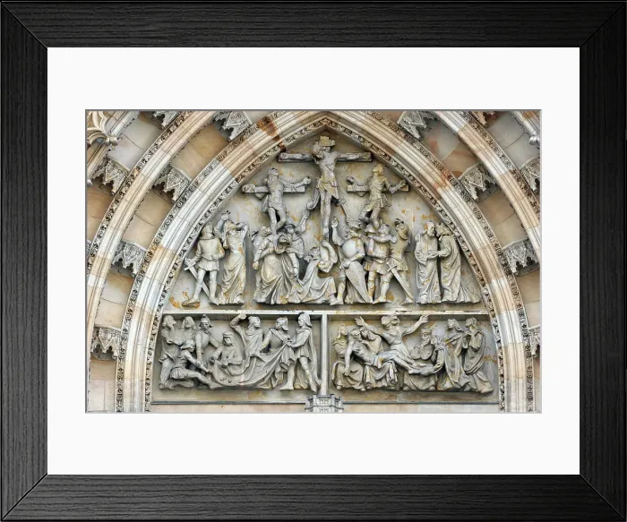 Framed Print : Czech Republic. Prague. St. Vitus Cathedral. West facade. Ty Framed Print : Czech Republic. Prague. St. Vitus Cathedral. West facade. Ty