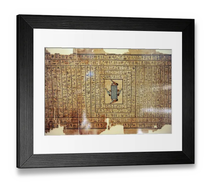 Framed Print : Book of the Death of the mistress Neferini. Papyrus. Egypt Framed Print : Book of the Death of the mistress Neferini. Papyrus. Egypt