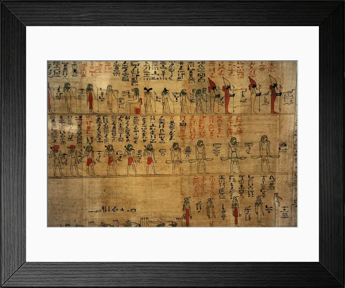 Framed Print : Book of what is in the netherworld (Amduat). Egypt Framed Print : Book of what is in the netherworld (Amduat). Egypt