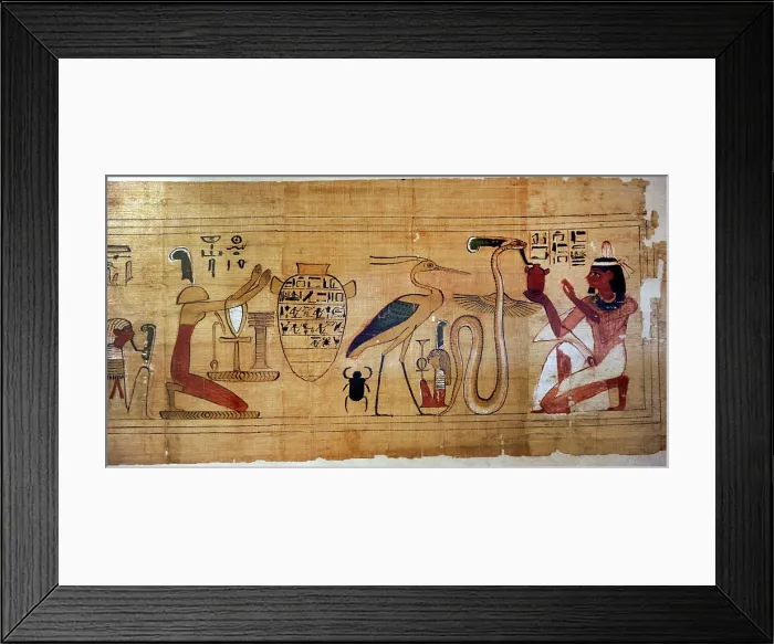 Framed Print : Guide to afterlife for Amunem-wija. Egypt Framed Print : Guide to afterlife for Amunem-wija. Egypt