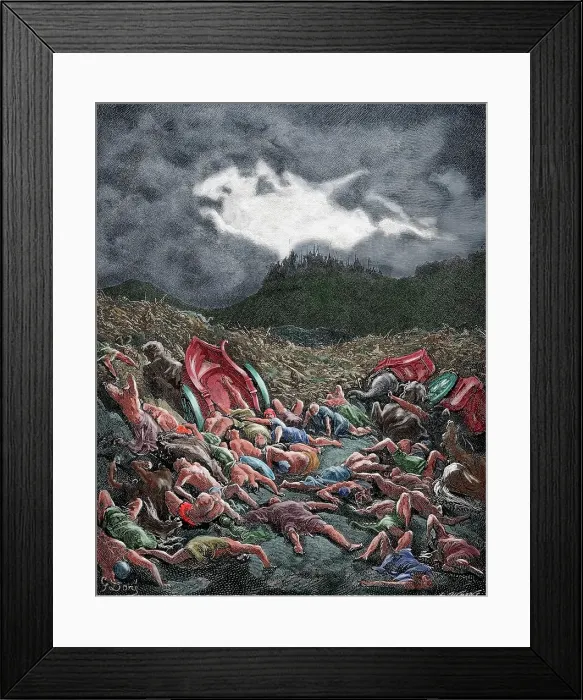 Framed Print : 2 Chron 20:22-23 19th Century Ammonites Armies Framed Print : 2 Chron 20:22-23 19th Century Ammonites Armies