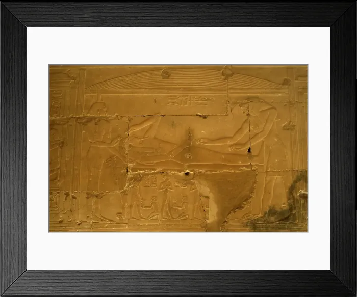 Framed Print : Egyptian Art. Temple of Seti I at Abydos. Resurrection of Os Framed Print : Egyptian Art. Temple of Seti I at Abydos. Resurrection of Os