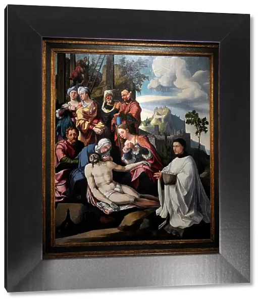 Lamentation of Christ with a Donor, c. 1535, by Jan van Scor