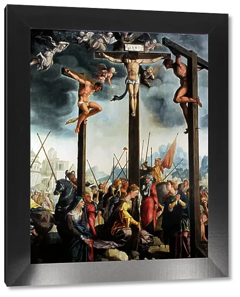 Triptych of the Crucifixion, 1535, by Jan van Scorel (1495-1)