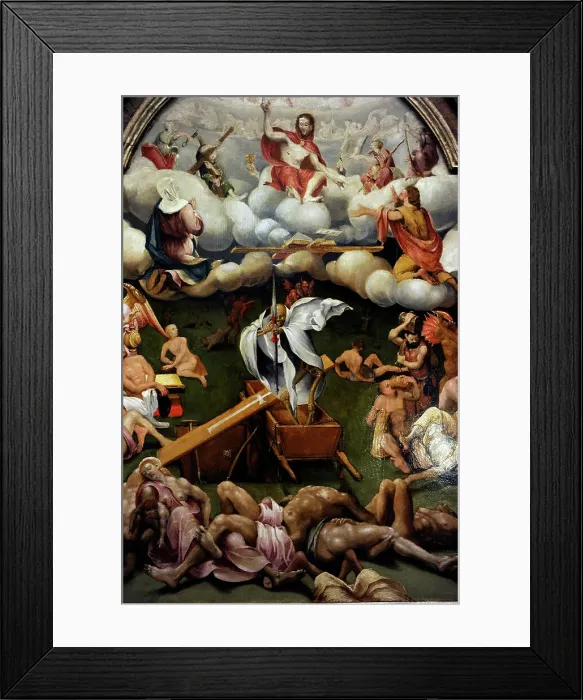 Framed Print : Triptych with the Triumph of Death and the Last Judgement by Framed Print : Triptych with the Triumph of Death and the Last Judgement by