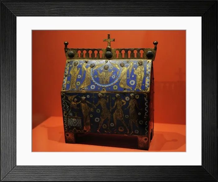 Framed Print : Thomas Becket's reliquary. France, ca. 1200 Framed Print : Thomas Becket's reliquary. France, ca. 1200