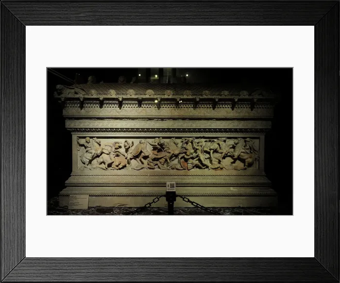Framed Print : Alexander Sarcophagus. 4th century BC. From Royal Necropolis Framed Print : Alexander Sarcophagus. 4th century BC. From Royal Necropolis