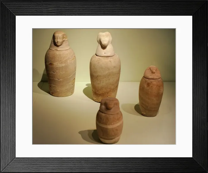 Framed Print : Canopic jars. Egypt Framed Print : Canopic jars. Egypt