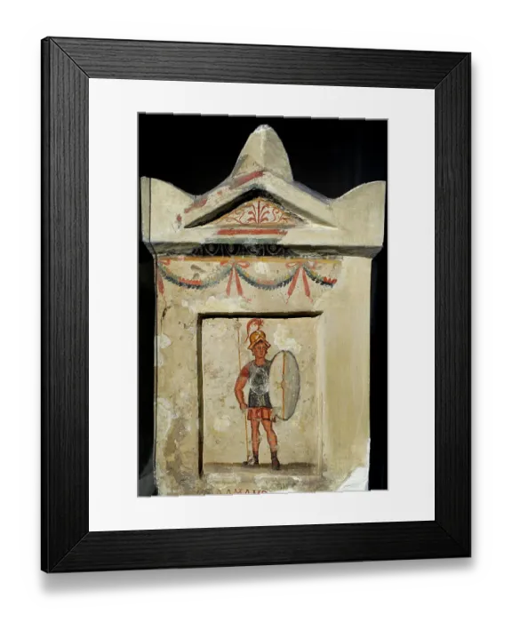Framed Print : Grave stele of Salmamodes. From Sidon (Lebanon) Framed Print : Grave stele of Salmamodes. From Sidon (Lebanon)