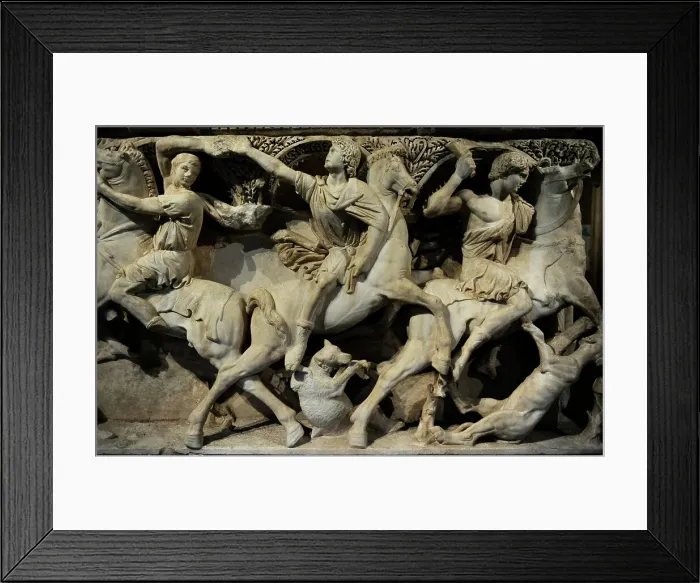 Framed Print : Sidamara Sarcophagus. 2nd-3rd century AD Framed Print : Sidamara Sarcophagus. 2nd-3rd century AD