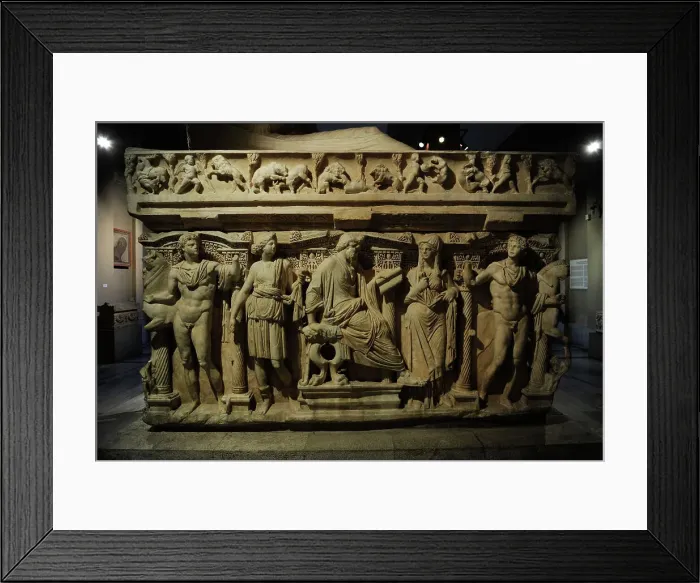 Framed Print : Sidamara Sarcophagus. 2nd-3rd century AD Framed Print : Sidamara Sarcophagus. 2nd-3rd century AD