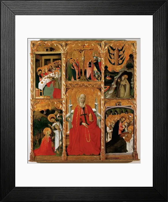 Framed Print : Gothic. Altarpiece of Saint Mary Magdalene from Perella. By Framed Print : Gothic. Altarpiece of Saint Mary Magdalene from Perella. By