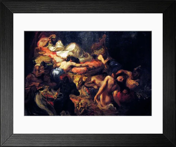 Framed Print : Project of the Death of Sardanapalus by Eugene Delacroix. 18 Framed Print : Project of the Death of Sardanapalus by Eugene Delacroix. 18