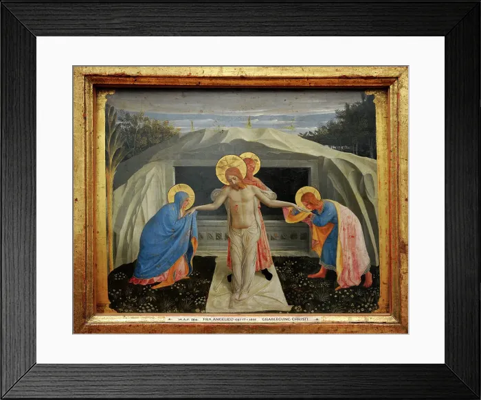 Framed Print : Fra Angelico (1395-1455). Italian painter. Entombment of Chr