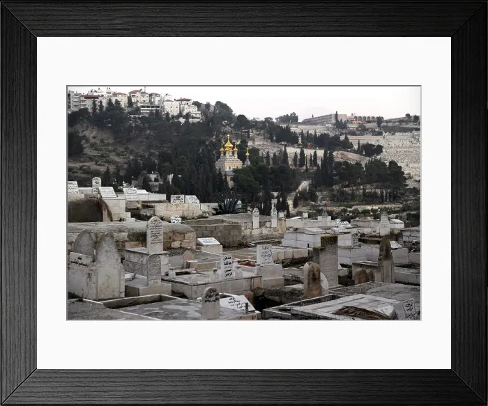 Framed Print : Israel. Jerusalem. Muslim cemetery Framed Print : Israel. Jerusalem. Muslim cemetery
