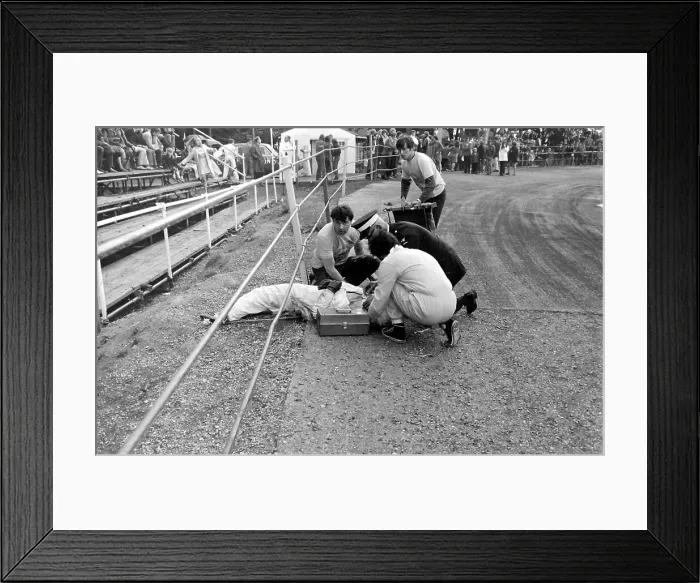 Framed Print : Death of a stuntman, Eastbourne Framed Print : Death of a stuntman, Eastbourne