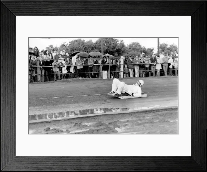 Framed Print : Death of a stuntman, Eastbourne Framed Print : Death of a stuntman, Eastbourne