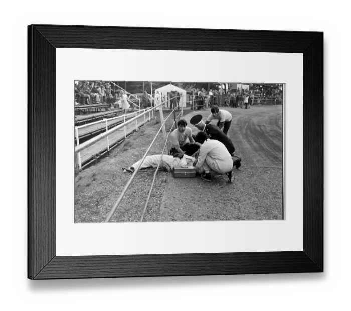 Framed Print : Death of a stuntman, Eastbourne Framed Print : Death of a stuntman, Eastbourne
