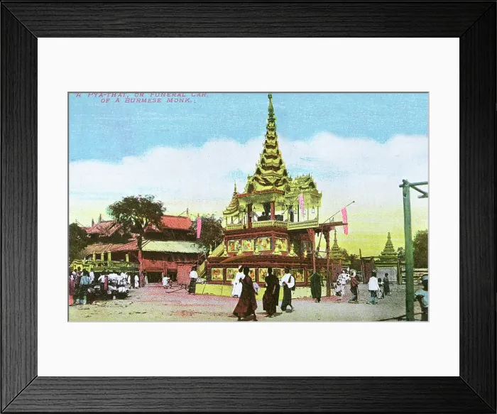Framed Print : Myanmar - Traditional Funeral Car of a Burmese Monk Framed Print : Myanmar - Traditional Funeral Car of a Burmese Monk