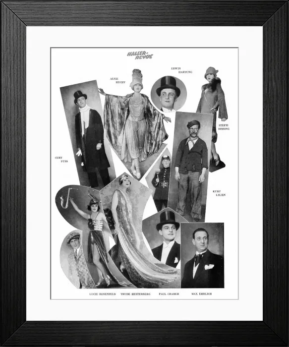 Framed Print : Some of the stars in An Aus Die, Admiralspalast, Berlin 192 Framed Print : Some of the stars in An Aus Die, Admiralspalast, Berlin 192