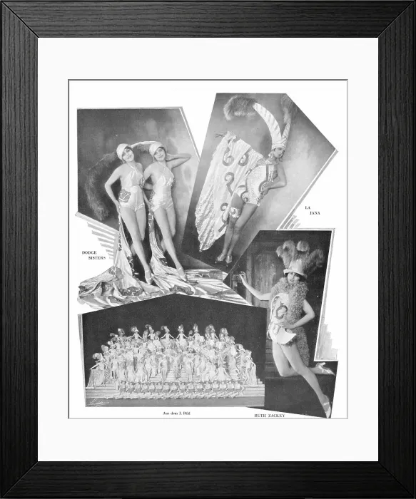 Framed Print : A scene and performers from An Aus Die, Admiralspalast, Berl Framed Print : A scene and performers from An Aus Die, Admiralspalast, Berl