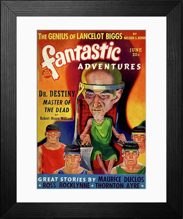 Framed Print : Fantastic Adventures - Dr. Destiny Master of the Dead Framed Print : Fantastic Adventures - Dr. Destiny Master of the Dead