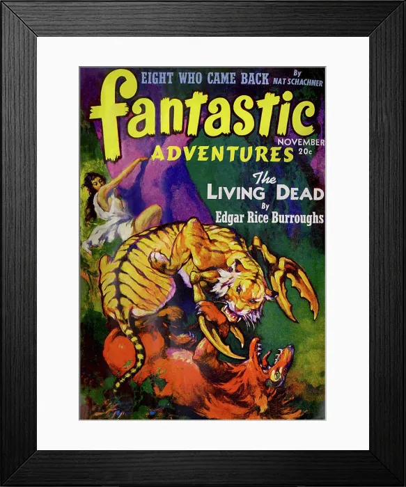 Framed Print : Fantastic Adventures - The living Dead Framed Print : Fantastic Adventures - The living Dead