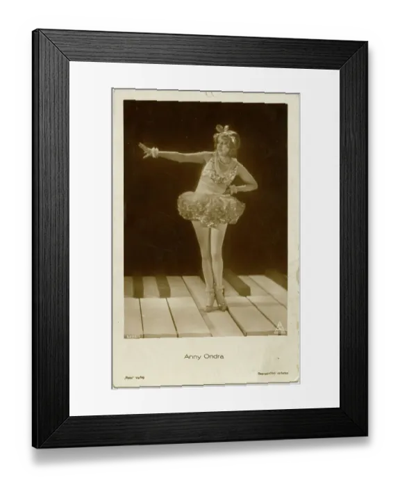 Framed Print : Anny Ondra - Polish actress - Film - Fairground People