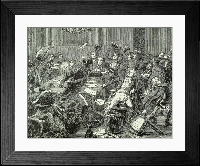 Framed Print : Thermidorian Reaction. Ninth Thermidor. 27 July 1794. Result Framed Print : Thermidorian Reaction. Ninth Thermidor. 27 July 1794. Result
