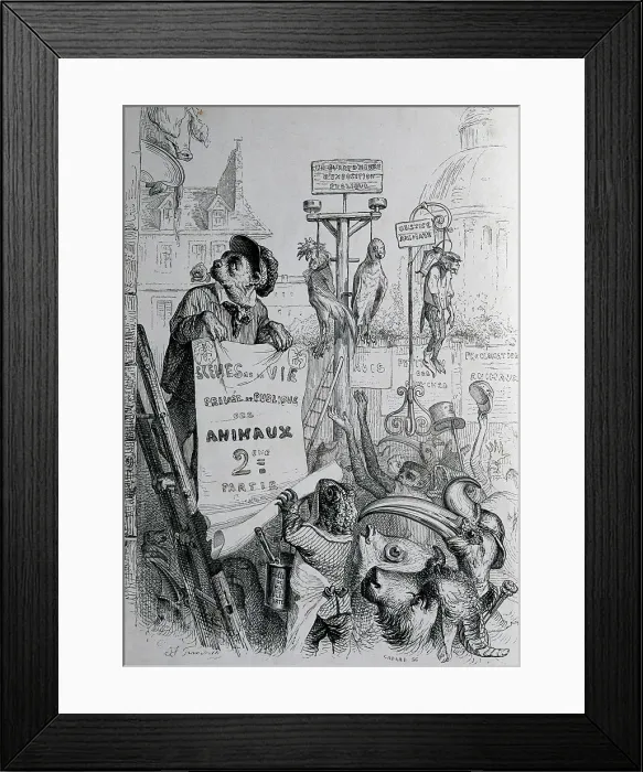 Framed Print : JJ Grandville Pseudonym Jean Ignace Isidore Gerard Framed Print : JJ Grandville Pseudonym Jean Ignace Isidore Gerard