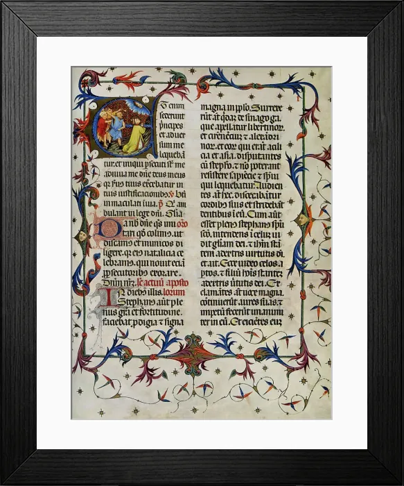 Framed Print : Missal. of St. Eulalia. Liturgical book, C. 1403. By Rafael Framed Print : Missal. of St. Eulalia. Liturgical book, C. 1403. By Rafael
