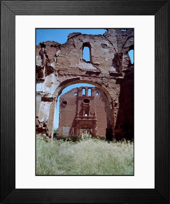 Framed Print : Ruined interior church, Belchite, Spain Framed Print : Ruined interior church, Belchite, Spain