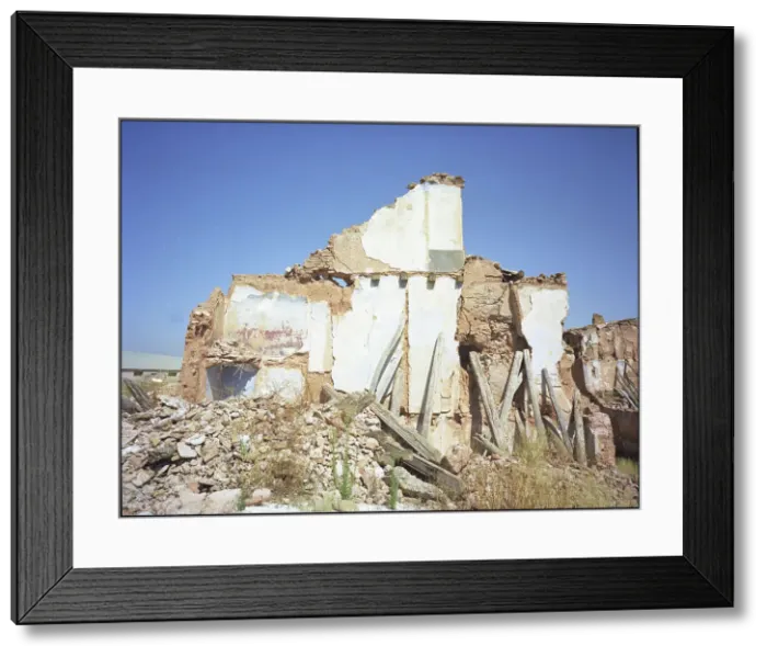 Framed Print : Ruined house, Belchite, Spain Framed Print : Ruined house, Belchite, Spain