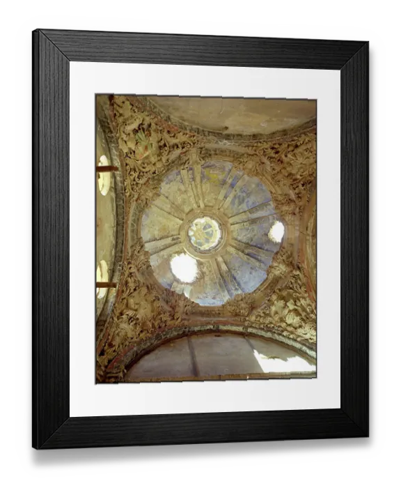 Framed Print : Damaged church dome interior, Belchite, Spain Framed Print : Damaged church dome interior, Belchite, Spain