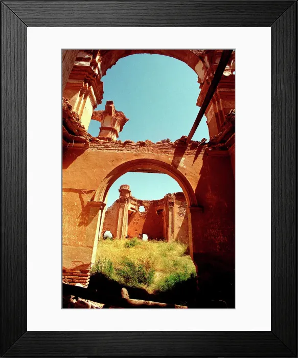 Framed Print : Interior ruins, Belchite, Spain Framed Print : Interior ruins, Belchite, Spain