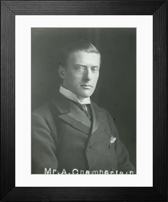 Framed Print : Mr Austen Chamberlain Framed Print : Mr Austen Chamberlain