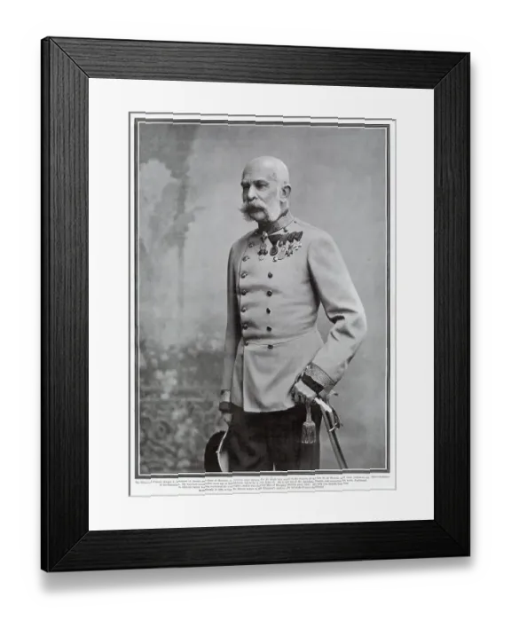 Framed Print : Franz Joseph I or Francis Joseph I (1830 - 1916), Emperor of Austria, King of Hungary, and the other states of the Austro-Hungarian Empire from 2 December 1848 until his death. Date: 1907 Framed Print : Franz Joseph I or Francis Joseph I (1830 - 1916), Emperor of Austria, King of Hungary, and the other states of the Austro-Hungarian Empire from 2 December 1848 until his death. Date: 1907