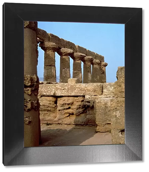 Italy. Sicily. Archaeological site of Agrigento. Temple of J