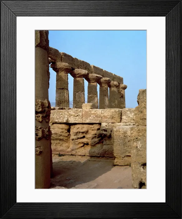 Framed Print : Italy. Sicily. Archaeological site of Agrigento. Temple of J Framed Print : Italy. Sicily. Archaeological site of Agrigento. Temple of J
